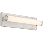Stratum Bathroom Vanity Light - Brushed Nickel / Jazz White