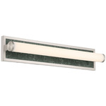 Stratum Bathroom Vanity Light - Brushed Nickel / Persian Green