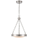 Cameron Color-Select Convertible Pendant - Polished Nickel / Etched Glass