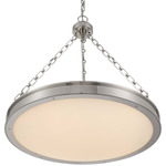 Cameron Color-Select Convertible Pendant - Polished Nickel / Etched Glass