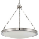 Cameron Color-Select Convertible Pendant - Polished Nickel / Etched Glass