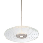 Luminwood Color-Select Pendant - Polished Nickel / Clear