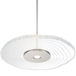 Luminwood Color-Select Pendant - Polished Nickel / Clear