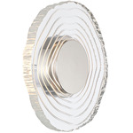 Luminwood Color-Select Wall Sconce - Polished Nickel / Clear