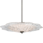 Coral Bloom Pendant - Black Slate / Clear