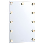 Starlight LED Color-Select Mirror - Matte White / Crystal
