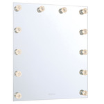 Starlight LED Color-Select Mirror - Matte White / Clear Rose