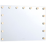 Starlight LED Color-Select Mirror - Matte White / Clear Globe