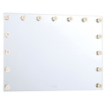 Starlight LED Color-Select Mirror - Matte White / Clear Rose