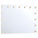 Starlight LED Color-Select Mirror - Matte White / Crystal