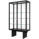 Private Vitrine - Brown / Black Oak Veneer