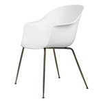 Bat Dining Chair - Antique Brass / Alabaster White