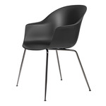 Bat Dining Chair - Black Chrome / Black