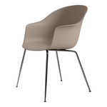 Bat Dining Chair - Black Chrome / New Beige
