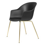 Bat Dining Chair - Brass Semi Matte / Black