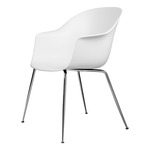 Bat Dining Chair - Chrome / Alabaster White
