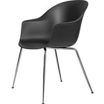Bat Dining Chair - Chrome / Black