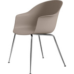 Bat Dining Chair - Chrome / New Beige