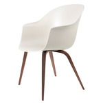 Bat Dining Chair - American Walnut / Alabaster White
