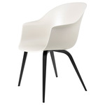 Bat Dining Chair - Black Stained Beech / Alabaster White