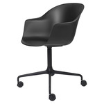 Bat Fixed Height Meeting Chair - Black / Black