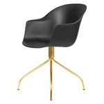 Bat Swivel Meeting Chair - Brass Semi Matte / Black