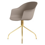 Bat Swivel Meeting Chair - Brass Semi Matte / New Beige