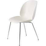 Beetle Dining Chair - Chrome / Alabaster White