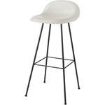 Gubi 3D Stool - Black Matte / Alabaster White