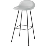 Gubi 3D Stool - Black Matte / Lunar Grey