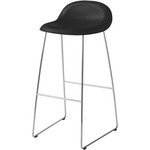 Gubi 3D Stool - Polished Stainless Steel / Black