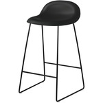 Gubi 3D Stool - Black Matte / Black