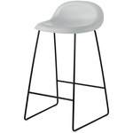 Gubi 3D Stool - Black Matte / Lunar Grey