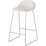 Gubi 3D Stool - Polished Stainless Steel / Alabaster White