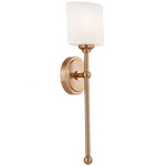 Fusion Sequoia Wall Sconce - Brushed Brass / Opal