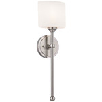 Fusion Sequoia Wall Sconce - Brushed Nickel / Opal