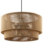 Eco Milos Pendant - Matte Black / Rope