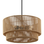 Eco Milos Pendant - Matte Black / Rope