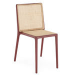 Belvedere Vienna Chair - Set of 2 - Burgundy / Natural