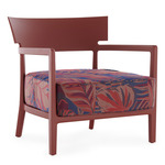Cara Matte Outdoor Liberty Armchair - Burgundy / Chili Palm Burgundy