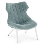 Foliage Armchair - White / Skorpios Aquamarine