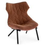 Foliage Armchair - Black / Skorpios Rusty Orange