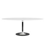 Thierry XXL Oval Table - White / Black