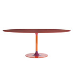 Thierry XXL Oval Table - Burgundy