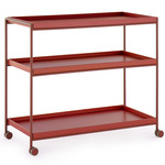 Trays Trolley - Burgundy