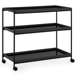 Trays Trolley - Gloss Black