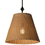 Baja Pendant - Dark Bronze / Rattan