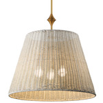 Baja Pendant - Natural Aged Brass / Weathered White