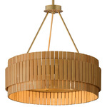 Satori Chandelier - Natural Aged Brass