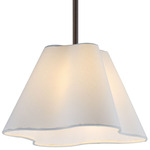 Saxon Pendant - Oil Rubbed Bronze / White